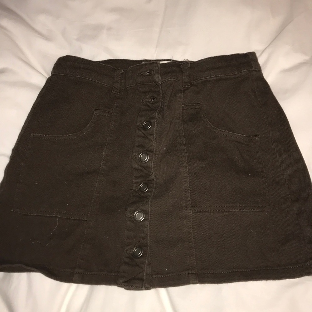 Brown jean skirt